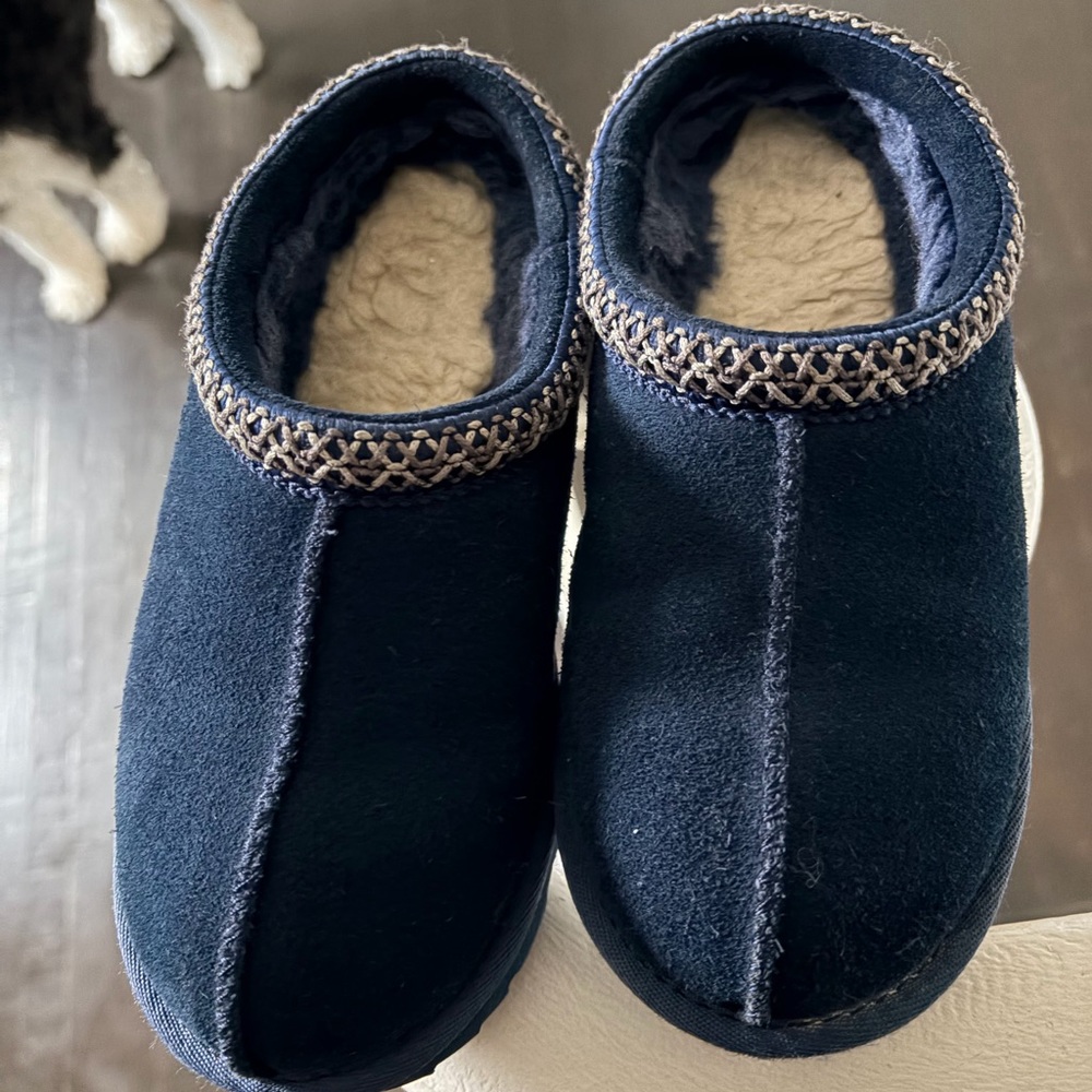 Ugg Tasman kids Cozy Navy Blue Slippers
